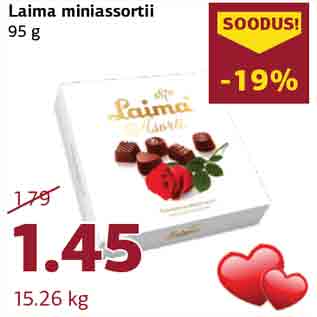 Allahindlus - Laima miniassortii 95 g