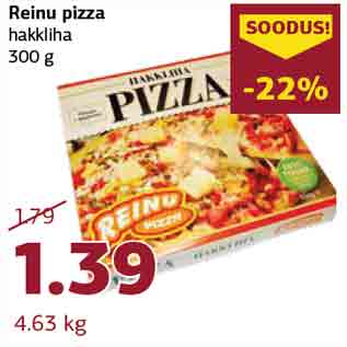 Allahindlus - Reinu pizza hakkliha 300 g