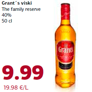 Allahindlus - Grant´s viski The family reserve