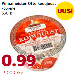 Allahindlus - Piimameister Otto kodujuust