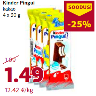 Allahindlus - Kinder Pingui