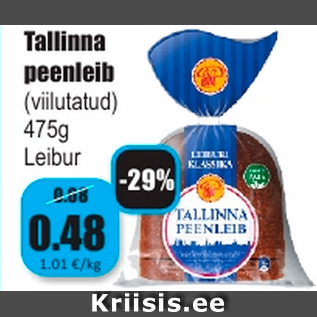 Allahindlus - Tallinna peenleib