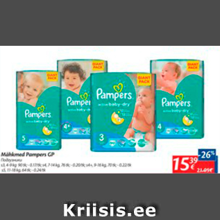 Allahindlus - Mähkmed Pampers GP