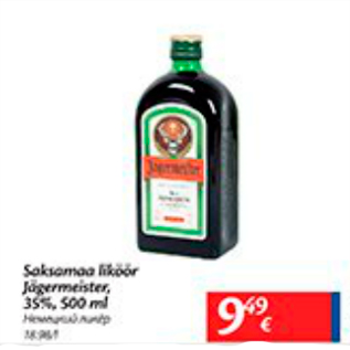 Allahindlus - Saksamaa liköör Jägermeister