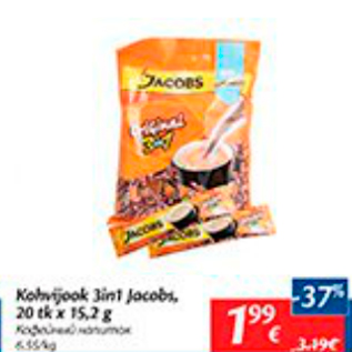 Allahindlus - Kohvijook 3in1 Jacobs