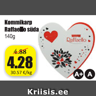 Allahindlus - Kommikarp Raffaello süda 140 g