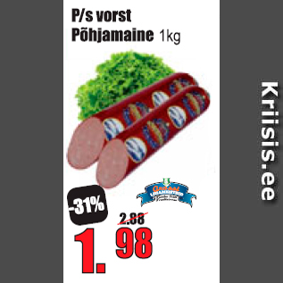 Allahindlus - P/s vorst Põltsamaa 1 kg