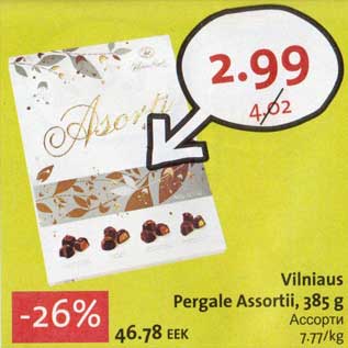 Allahindlus - Vilniaus Pergale Assortii