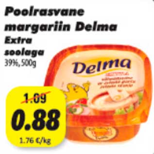 Allahindlus - Poolrasvane margariin Delma Extra soolaga, 500g