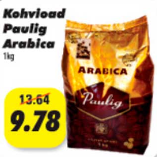 Allahindlus - Kohvioad Paulig Arabica, 1kg