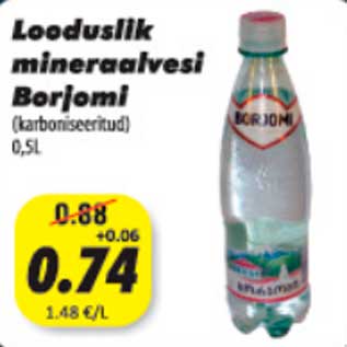 Allahindlus - Looduslik mineraalvesi Boprjomi, 0,5l