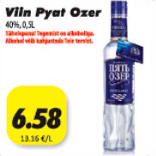 Allahindlus - Viin Pyat Ozer 40%,0,5l