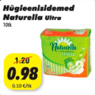 Allahindlus - Hügieenisidemed Naturella Ultra, 10tk