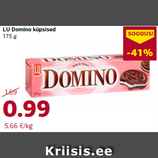 Allahindlus - LU Domino küpsised 175 g