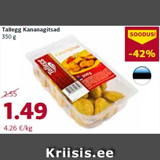 Allahindlus - Tallegg Kananagitsad 350 g