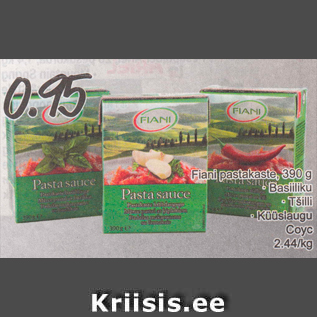 Allahindlus - Fiani pastakaste,390 g