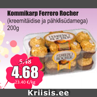 Allahindlus - Kommikarp Ferrero Rocher