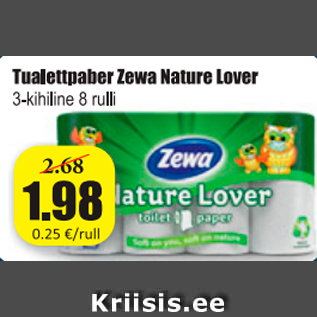 Allahindlus - Tualettpaber Zewa Nature Lover