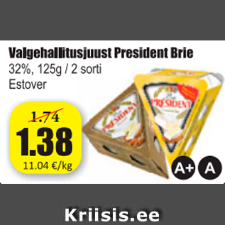 Allahindlus - Valgehallitusjuust President Brie