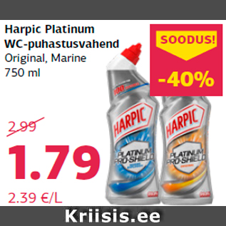 Allahindlus - Harpic Platinum WC-puhastusvahend