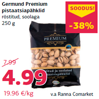 Allahindlus - Germund Premium pistaatsiapähklid