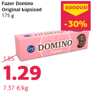 Allahindlus - Fazer Domino Original küpsised 175 g