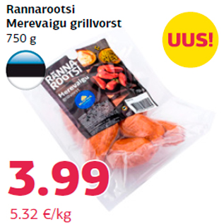 Allahindlus - Rannarootsi Merevaigu grillvorst 750 g