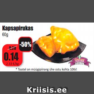 Allahindlus - Kapsapirukas 60g