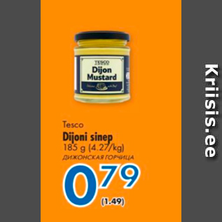 Allahindlus - Tesco Dijoni sinep 185 g