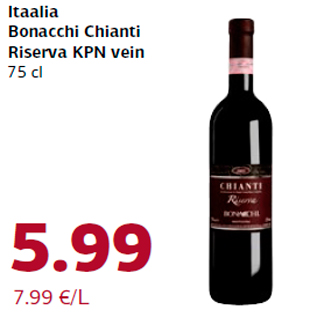 Allahindlus - Itaalia Bonacchi Chianti Riserva KPN vein 75 cl