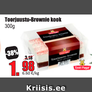 Allahindlus - Toorjuustu-Brownie kook 300g