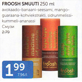 Allahindlus - FROOSH SMUUTI 250 ml