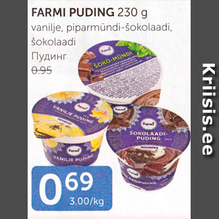 Allahindlus - FARMI PUDING 230 G