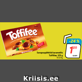 Allahindlus - Sarapuupähklid karamellis Toffifee, 125 g