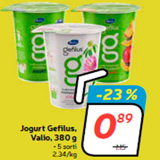 Allahindlus - Jogurt Gefilus, Valio, 380 g