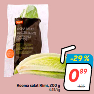 Allahindlus - Rooma salat Rimi, 200 g