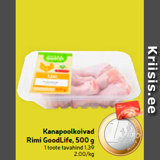 Allahindlus - Kanapoolkoivad Rimi GoodLife, 500 g