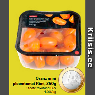 Allahindlus - Oranž mini ploomtomat Rimi, 250g