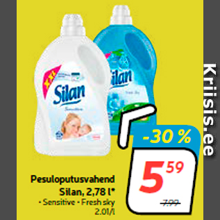 Allahindlus - Pesuloputusvahend Silan, 2,78 l*