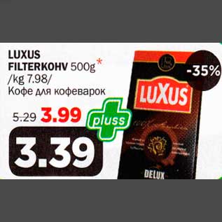 Allahindlus - LUXUS FILTERKOHV 500g*