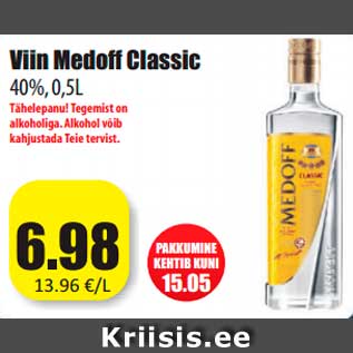 Allahindlus - Viin Medoff Classic