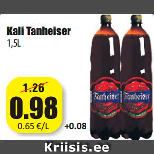 Allahindlus - Kali Tanheiser 1,5L