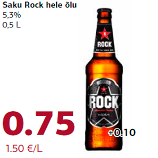 Allahindlus - Saku Rock hele õlu 5,3% 0,5 L