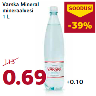 Allahindlus - Värska Mineral mineraalvesi 1 L