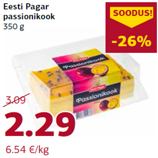 Allahindlus - Eesti Pagar passionikook 350 g