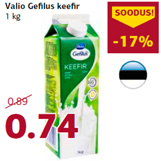 Allahindlus - Valio Gefilus keefir 1 kg