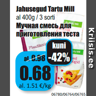 Allahindlus - Jahusegud Tartu Mill