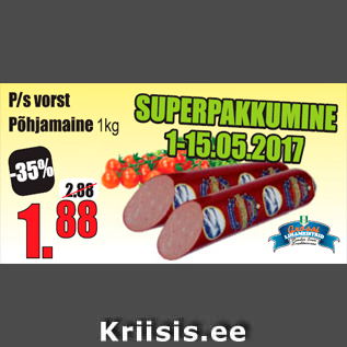 Allahindlus - P/S vorst Põhjamaine 1 kg