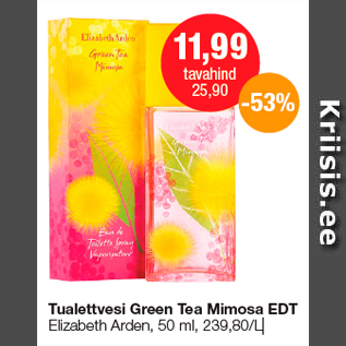 Allahindlus - Tualettvesi Green Tea Mimosa EDT