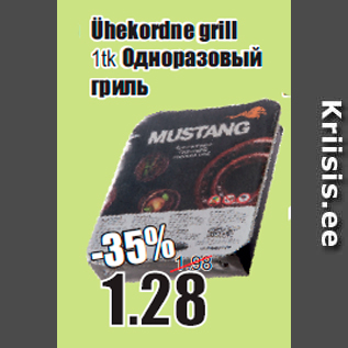 Allahindlus - Ühekordne grill 1tk